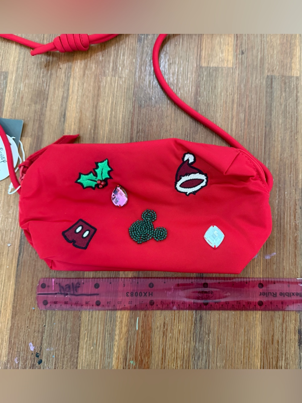 Vera Bradley Red Patch-Embellished Crossbody Bag